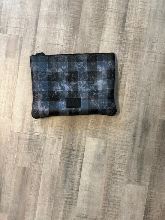COACH Large Pouch Buffalo Plaid - Picture 2 of 8